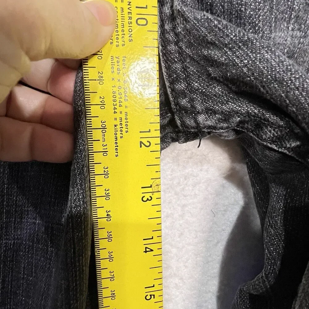 Levis Mens 505 Jeans 38 X 32 Black Fade Straight - Picture 5 of 9